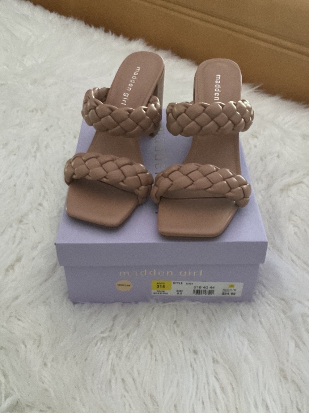 Madden Girl Dixcy braided block heel sandals